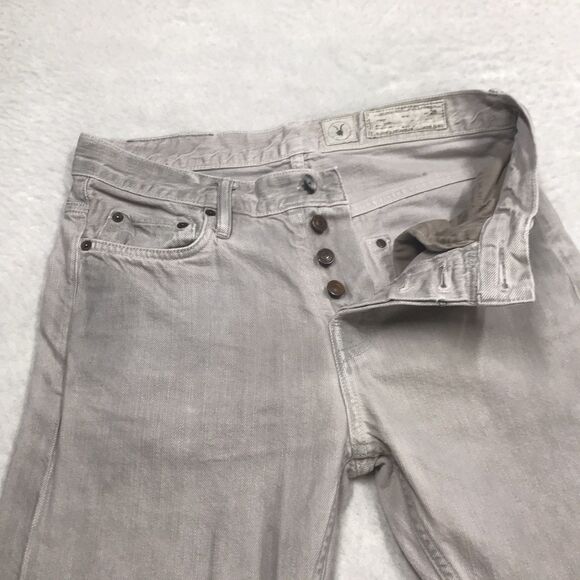 ALLSAINTS Double Cigarette Jean Men 28x28 Gray Button Fly Skinny Slim - Picture 4 of 15